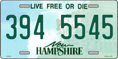 NH license plate 3945545