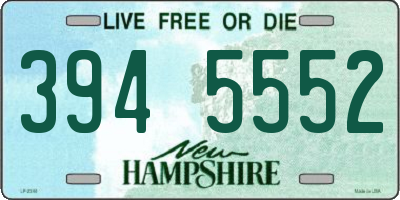 NH license plate 3945552