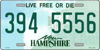 NH license plate 3945556