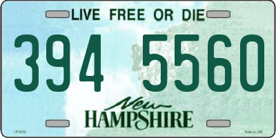 NH license plate 3945560