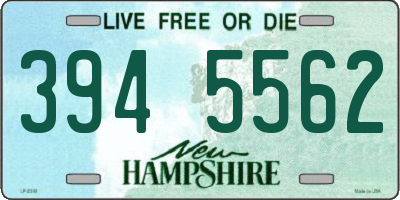 NH license plate 3945562
