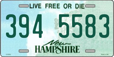 NH license plate 3945583