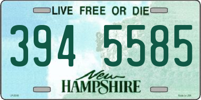 NH license plate 3945585