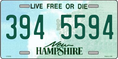 NH license plate 3945594
