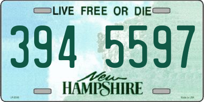 NH license plate 3945597