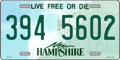 NH license plate 3945602