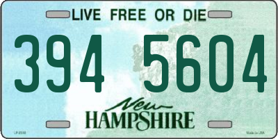 NH license plate 3945604