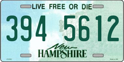 NH license plate 3945612