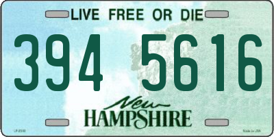 NH license plate 3945616