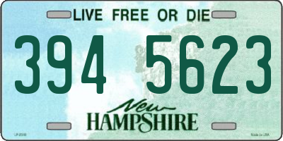 NH license plate 3945623