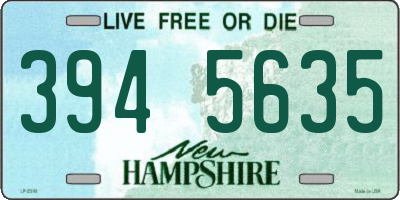NH license plate 3945635