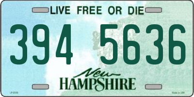 NH license plate 3945636