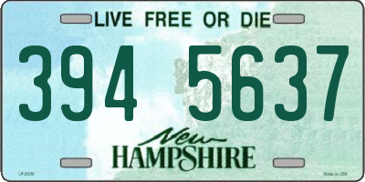 NH license plate 3945637