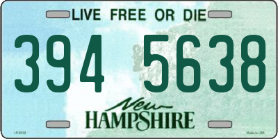 NH license plate 3945638