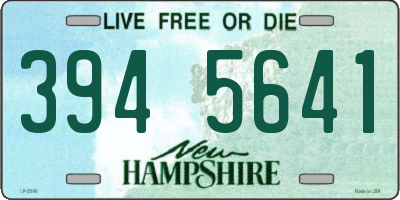 NH license plate 3945641