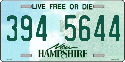 NH license plate 3945644