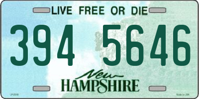 NH license plate 3945646