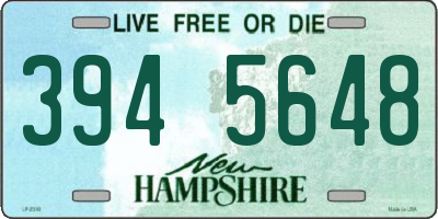 NH license plate 3945648