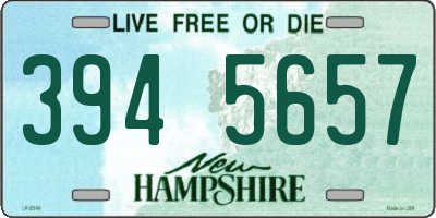 NH license plate 3945657