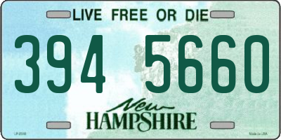 NH license plate 3945660