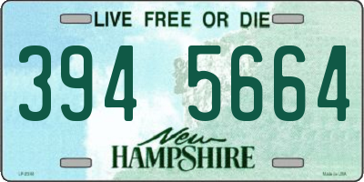 NH license plate 3945664