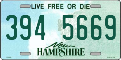 NH license plate 3945669