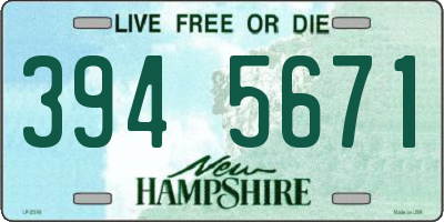 NH license plate 3945671