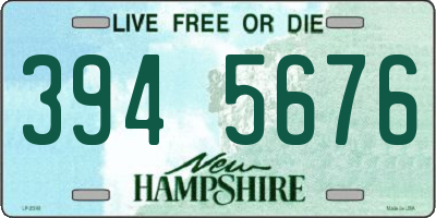 NH license plate 3945676