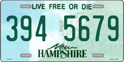 NH license plate 3945679