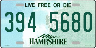 NH license plate 3945680