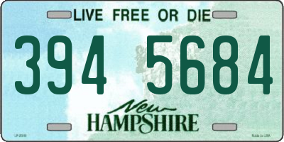 NH license plate 3945684