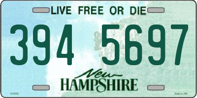 NH license plate 3945697