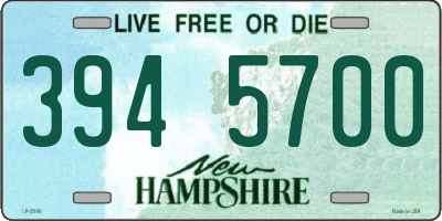 NH license plate 3945700
