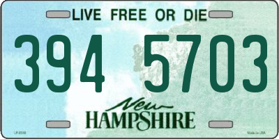 NH license plate 3945703