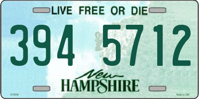 NH license plate 3945712