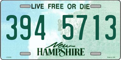 NH license plate 3945713