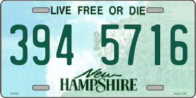NH license plate 3945716