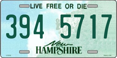 NH license plate 3945717