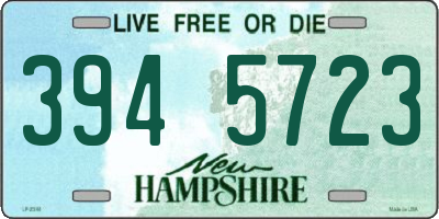 NH license plate 3945723