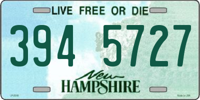 NH license plate 3945727
