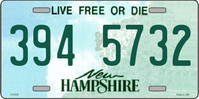 NH license plate 3945732