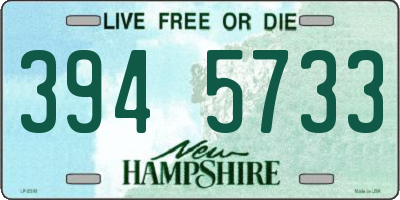 NH license plate 3945733