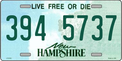 NH license plate 3945737