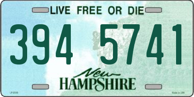 NH license plate 3945741