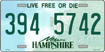 NH license plate 3945742