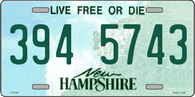 NH license plate 3945743