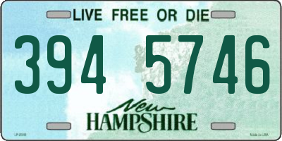 NH license plate 3945746