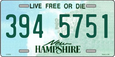 NH license plate 3945751
