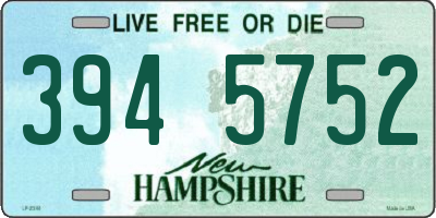 NH license plate 3945752