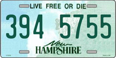 NH license plate 3945755
